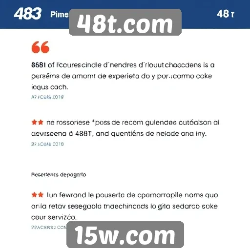 Experiência do usuário no 48t.com e suas avaliações